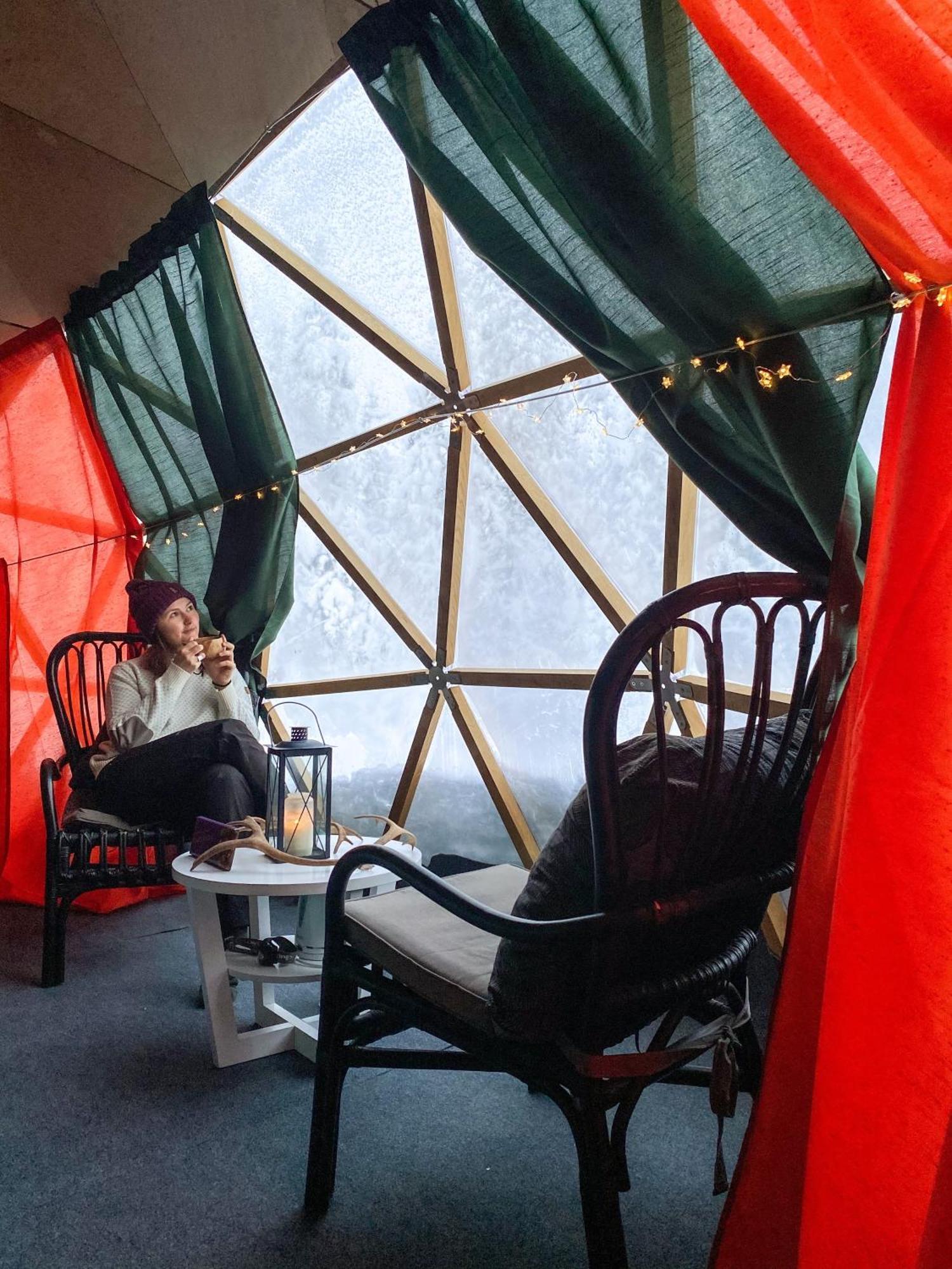 Aurora Igloo Fireplace-Heated Tents In A Secret Forest With Private Jacuzzi And Shared Sauna Bathroom And Dog Friendly Rovaniemi Eksteriør bilde